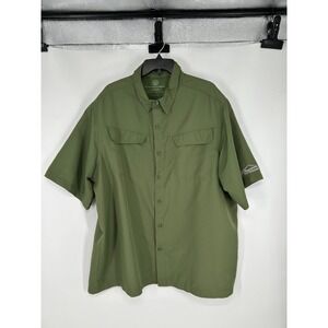 Boy Scouts of America Shirt Men's 2XL Green Vented Short Sleeve 100% Polyester